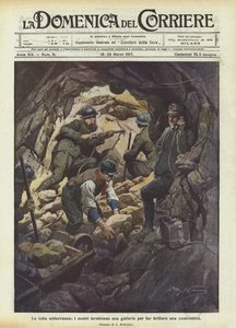 Podziemna walka, nasi ludzie kończą tunel, aby zabłysnąć przeciwminowi
