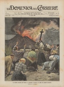Niedawna erupcja Wezuwiusza, epizod terroru i litości w zagrożonych wioskach