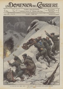 Znaleziska naszych alpejskich oddziałów, beczki i wybuchowe sanie pognały na pozycje austriackie