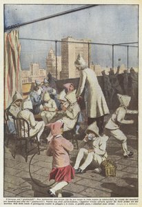 Zima na wieżowcach autorstwa Achille Beltrame
