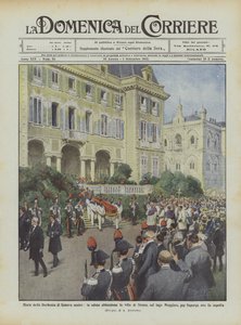 Śmierć matki księżnej Genui, ciało opuszcza willę Stresa nad jeziorem Maggiore?