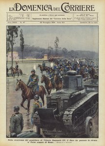 W rocznicę urodzin Vittorio Emanuele III Duce dokonał przeglądu Sił Zbrojnych Rzymu