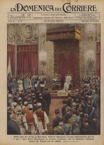 Czy w sali tronowej na Kwirynale Vittorio Emanuele oficjalnie akceptuje dla siebie i swojej rodziny?