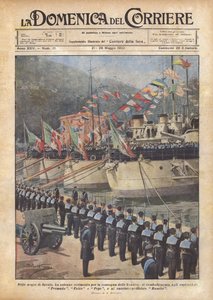 W wodach La Spezia autorstwa Achille Beltrame
