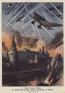 Noce pożarowe w Moskwie autorstwa Achille Beltrame