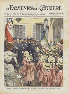 Past e Avvenire, wizyta 1500 dzieci z mediolańskich szkół w Casa Dei Veterani w Turate autorstwa Achille Beltrame