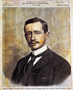 Portret Guglielmo Giovanniego Marii Marconiego (Bologna autorstwa Achille Beltrame
