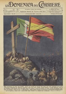 Legionowy obrzęd ku czci poległych autorstwa Achille Beltrame