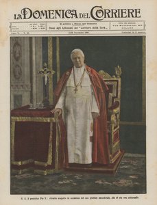 S S Papież Pius X, portret wykonany z okazji jego kapłańskiego jubileuszu, który jest obecnie obchodzony
