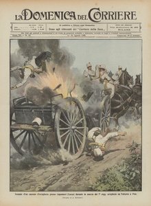 Wybuch pudła artyleryjskiego w pobliżu Capannori (Lucca) podczas marszu 7. Pułku?
