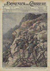 Między szczytami Monte Chiesa i Monte Campigoletti (na ponad 2000 metrów) alpejskie oddziały przebijają się przez trzy?
