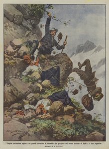 Tragiczne wejście na Alpy, wielki prawnik Grenoble spadający razem z góry?