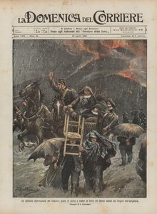 Epizod erupcji Wezuwiusza, zakonnic miłosierdzia i chorych z Torre del Greco ocalonych przez?