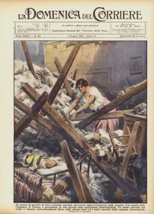 Granitowy głaz o wadze ponad sześćdziesięciu kwintali, nagle oderwany od zboczy Dun? autorstwa Achille Beltrame
