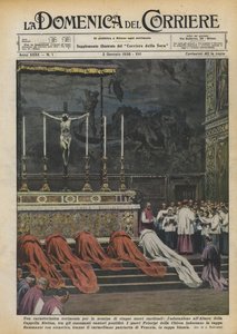 Charakterystyczna ceremonia mianowania pięciu nowych kardynałów, adoracja przy ołtarzu?