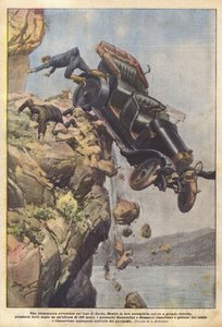 Dramatyczna przygoda nad jeziorem Garda autorstwa Achille Beltrame