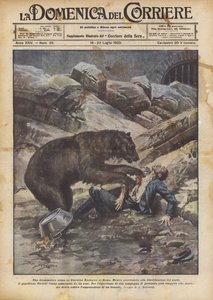 Dramatyczna scena w Ogrodach Zoologicznych w Rzymie