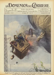 Czterech niemieckich aeronautów podjęło przerażającą przygodę autorstwa Achille Beltrame