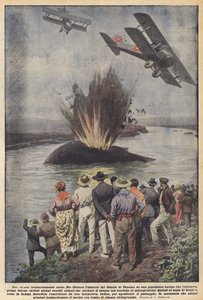 Dziwne bombardowanie z powietrza autorstwa Achille Beltrame