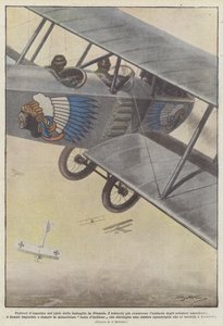 Samoloty Ameryki na niebie bitwy we Francji autorstwa Achille Beltrame
