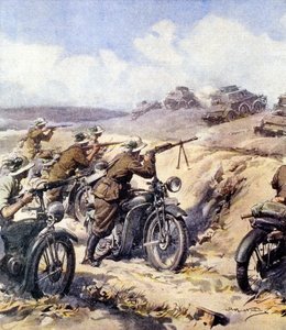 II wojna światowa-1940 1941-kampania północnoafrykańska-włoska inwazja na Egipt autorstwa Achille Beltrame