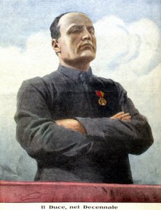 portret Benito Mussoliniego par Achille Beltrame w 1932 r. autorstwa Achille Beltrame