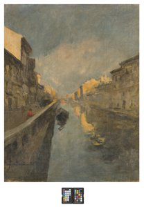 Naviglio, 1925 autorstwa Achille Cattaneo