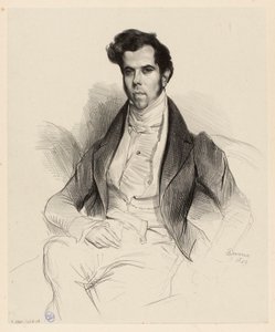 Portret Horace’a Saya (1794–1860), ekonomisty i posła autorstwa Achille Devéria