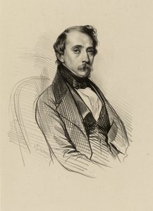 Portret François-Alexandre’a Davida, litografa.  (IFF 190) autorstwa Achille Devéria