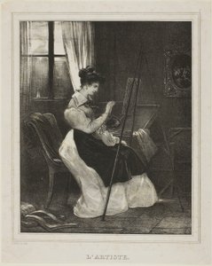 Artysta autorstwa Achille Devéria