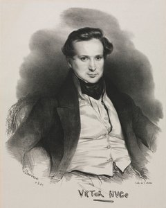 Wiktor Hugo, 1829. autorstwa Achille Devéria