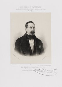 Zgromadzenie Narodowe, galeria przedstawicieli ludu - Toussaint Bravard (Puy-de-Dôme) autorstwa Achille Devéria
