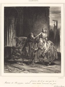 Joanna Burgundzka autorstwa Achille Devéria