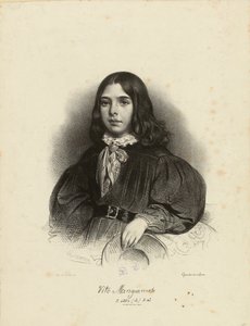 Portret Vita Mangiamele 1827-1897, 1839. autorstwa Achille Devéria