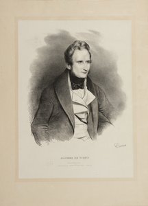 Portret autora Alfreda de Vigny 1797-1863, 1831. autorstwa Achille Devéria