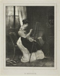 Artysta autorstwa Achille Devéria