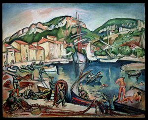Port Ciotat (olej na płótnie) autorstwa Achille Emile Othon Friesz