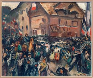 Wejście wojsk francuskich do Strasburga (Bas Rhin, Francja), 22 listopada 1918 r. Obraz Emile Othon Friesz (1879-1949), olej na płótnie