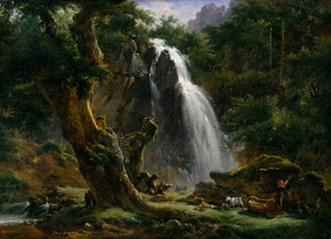 Wodospad w Mont-Dore, 1818.