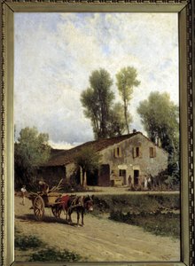 Miejsce urodzenia Giuseppe Verdiego w Roncole di Busseto autorstwa Achille Formis Befani