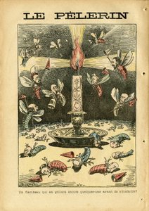 Ilustracja Achille Lemot (1846-1909) w Le Pelerin autorstwa Achille Lemot