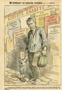 Ilustracja Achille Lemot (1846-1909) w Le Pelerin autorstwa Achille Lemot