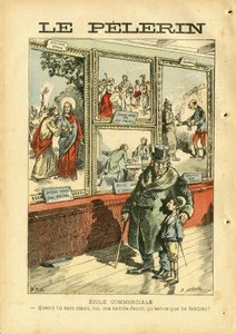 Ilustracja Achille Lemot (1846-1909) w Le Pelerin autorstwa Achille Lemot