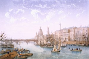 Custom House i London Bridge, 1862 r.