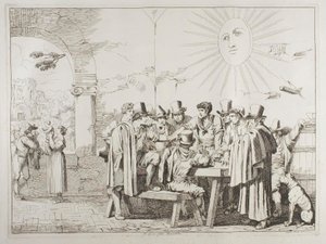 Gra w pasatellę autorstwa Achille Pinelli