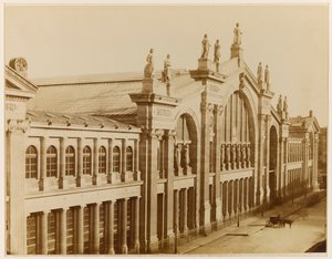 Gard du Nord, Paryż, ok. 1870-80 (zdjęcie) autorstwa Achille Quinet