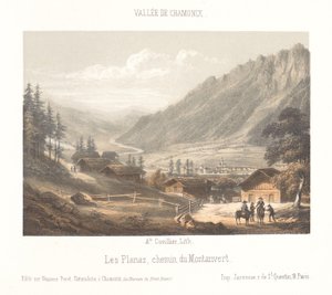 Widok na przełęcz Col de Balme Col de Balme (tytuł na obiekcie) Pamięć Chamonix-Mont-Blanc (tytuł serii) Museum du Mont-Blanc (tytuł serii na obiekcie)