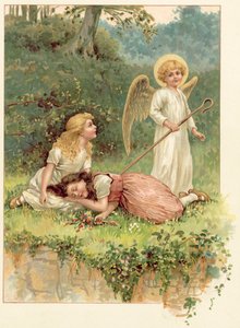 Królewna Śnieżka, Czerwona Róża i Anioł (chromolitho)