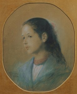 Dama z koralowym naszyjnikiem autorstwa Adalbert Franz Seligmann