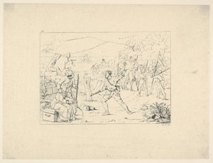 Formacja Guerrilla Bands z Konfederatów Wojennych Etchings, 1861-63. autorstwa Adalbert John Volck